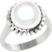 Серебряное кольцо с жемчугом