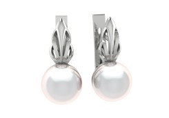 Серебряные cерьги с жемчугом