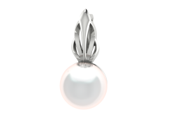 Серебряная подвеска с жемчугом