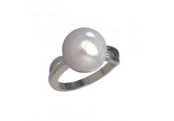 Серебряное кольцо с жемчугом