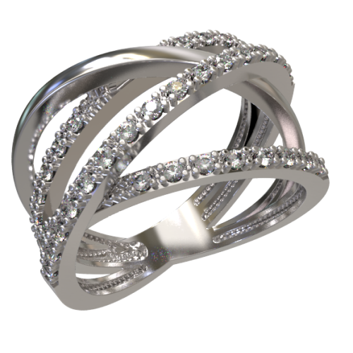 Серебряное кольцо с фианитом