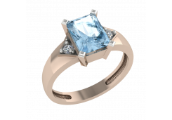 Золотое кольцо с топазом