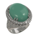 Серебряное кольцо с кристаллом