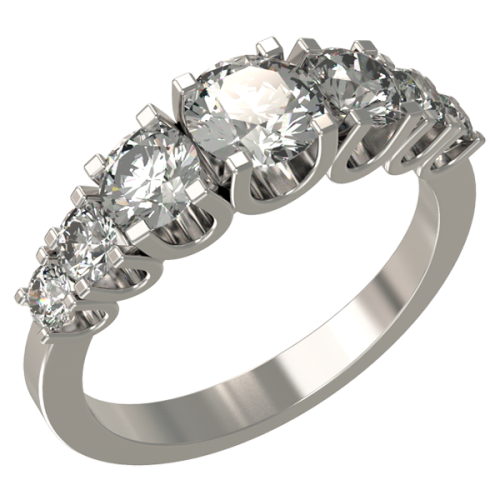 Серебряное кольцо с фианитом