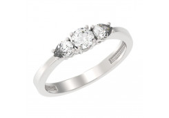 Серебряное кольцо с фианитом