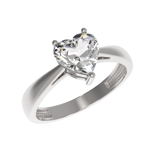 Серебряное кольцо с фианитом