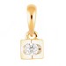 Золотая подвеска с бриллиантом