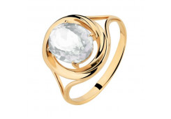 Золотое кольцо с полудрагоценными камнями