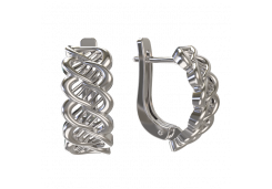 Серебряные cерьги классические