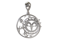 Серебряная подвеска с фианитом