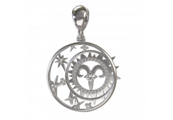 Серебряная подвеска с фианитом