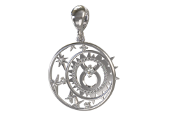 Серебряная подвеска с фианитом