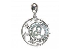 Серебряная подвеска с фианитом