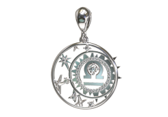 Серебряная подвеска с фианитом