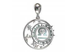 Серебряная подвеска с фианитом