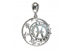 Серебряная подвеска с фианитом