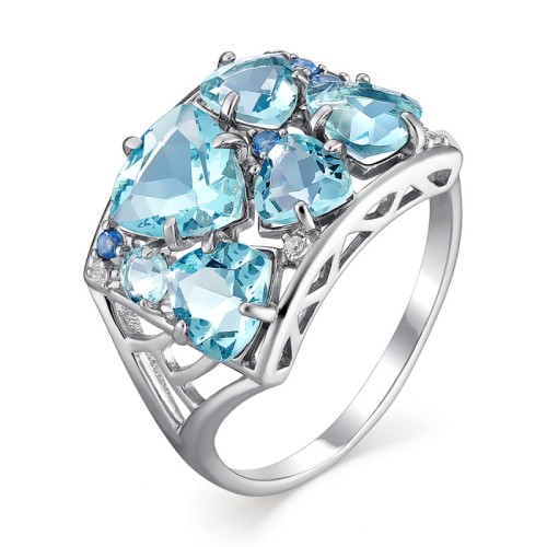 Серебряное кольцо с топазом