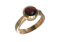 Золотое кольцо с гранатом