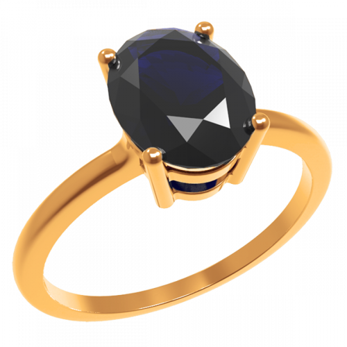 Золотое кольцо с сапфиром