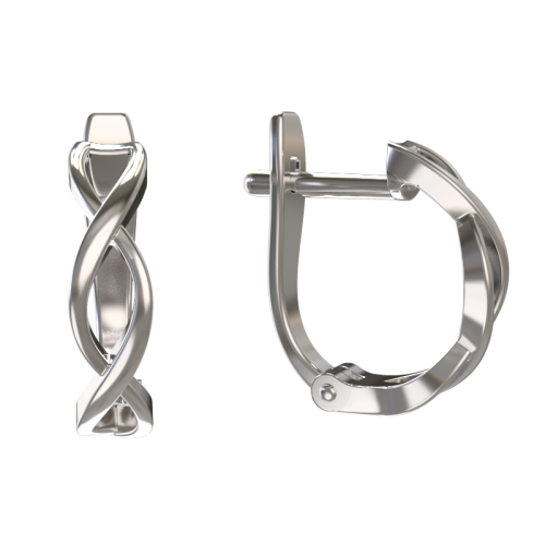 Серебряные cерьги классические