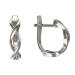 Серебряные cерьги классические