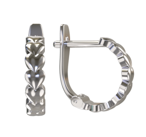 Серебряные cерьги классические