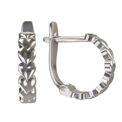 Серебряные cерьги классические