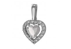 Серебряная подвеска с фианитом