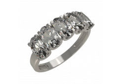 Серебряное кольцо с фианитом