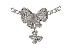 Серебряная подвеска с фианитом