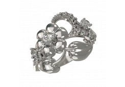 Серебряное кольцо с фианитом