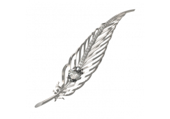 Брошь из серебра с фианитом