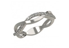 Серебряное кольцо с фианитом