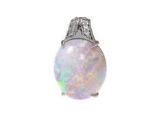 Серебряная подвеска с опалом