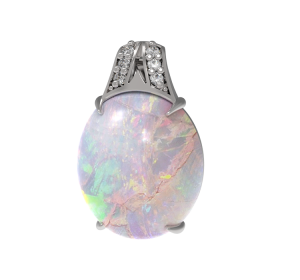 Серебряная подвеска с опалом