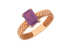 Золотое кольцо с аметистом