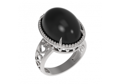 Серебряное кольцо с агатом