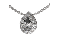 Серебряная подвеска с фианитом