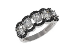 Серебряное кольцо с фианитом