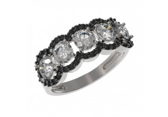 Серебряное кольцо с фианитом