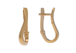 Золотые cерьги классические