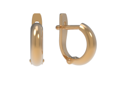 Золотые cерьги классические