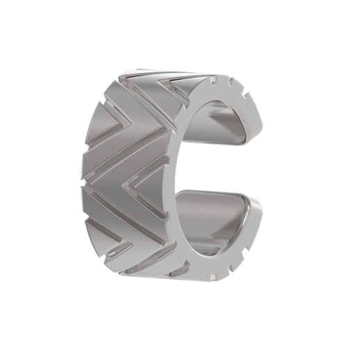 Серебряная серьга классическая