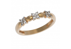 Золотое кольцо с бриллиантом