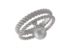 Серебряное кольцо с жемчугом