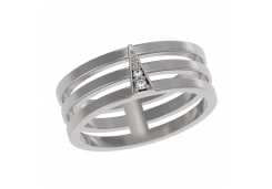 Серебряное кольцо с фианитом