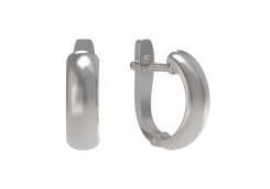 Серебряные cерьги классические