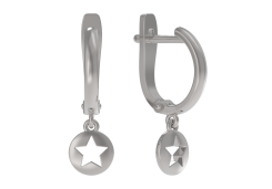 Серебряные cерьги висячие