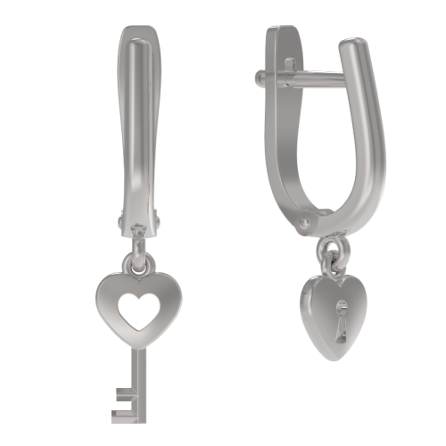 Серебряные cерьги висячие