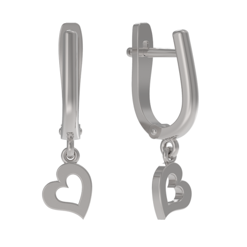 Серебряные cерьги висячие